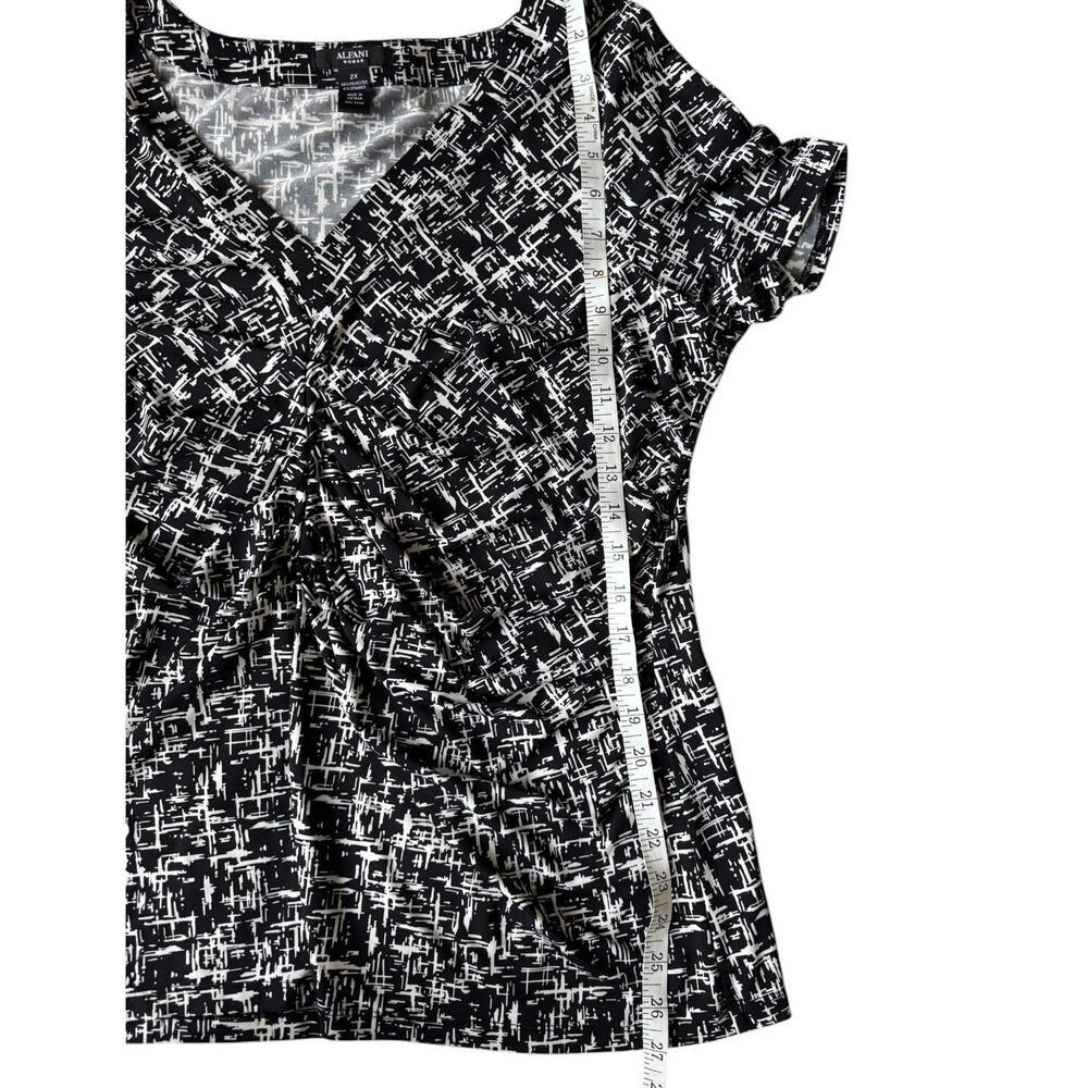 Alfani Ruched V-Neck Blouse - Picture 6 of 6